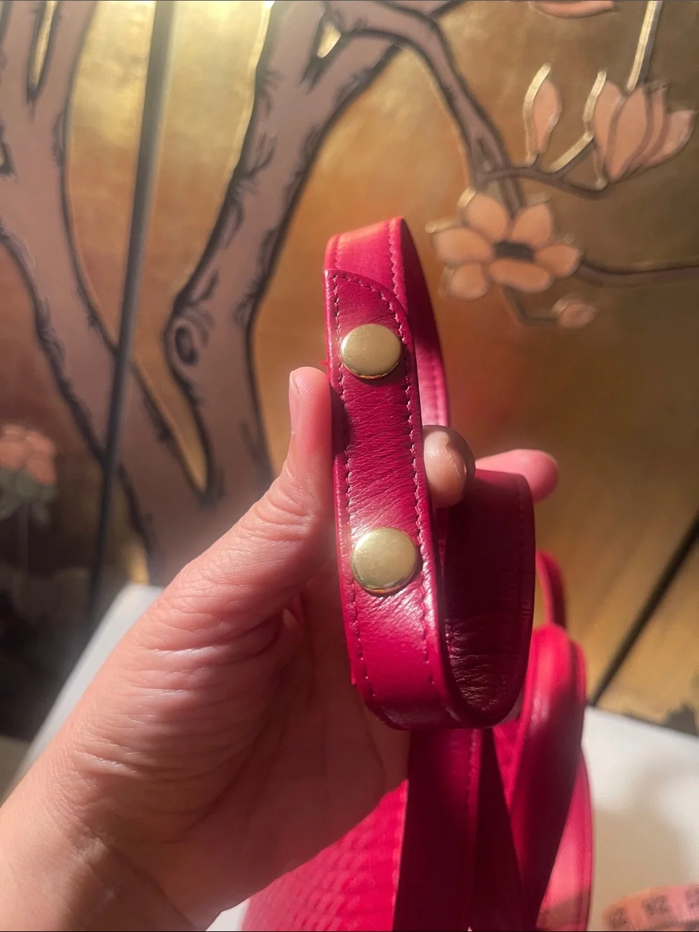 Bally Quilted Red Top-Handle Shoulder Bag